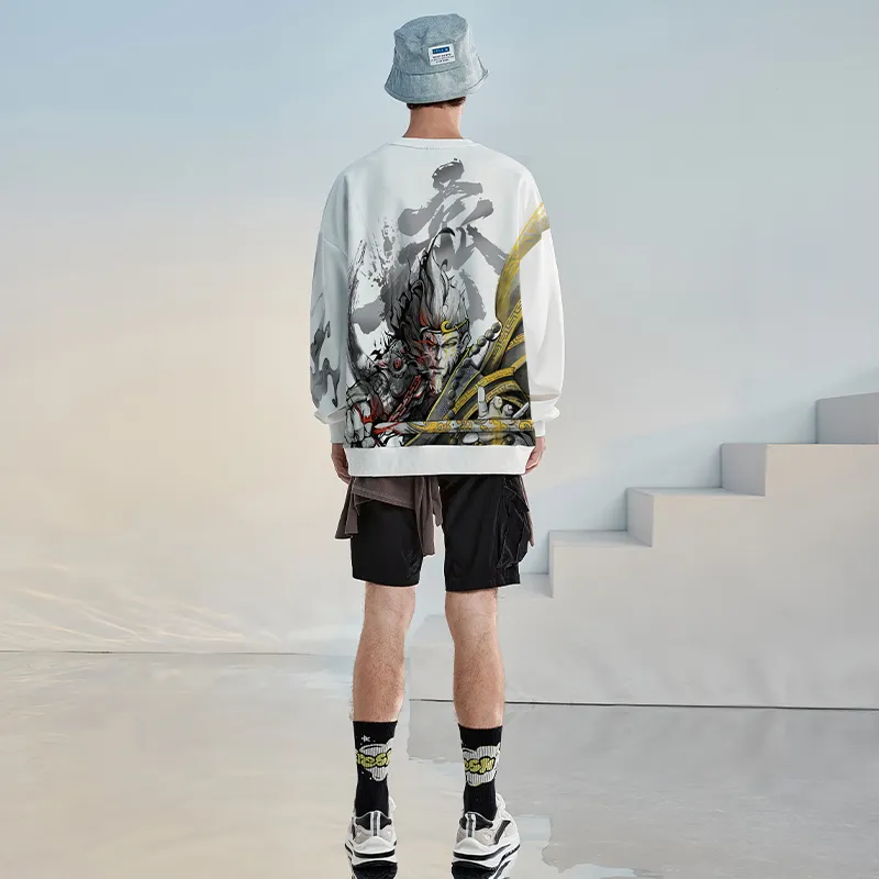 SANSYAS Sweatshirt Unisex White-3