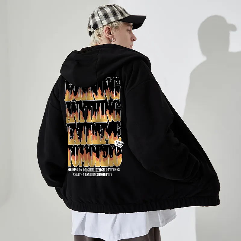 SANSYAS Jackets Coats Unisex Black-4