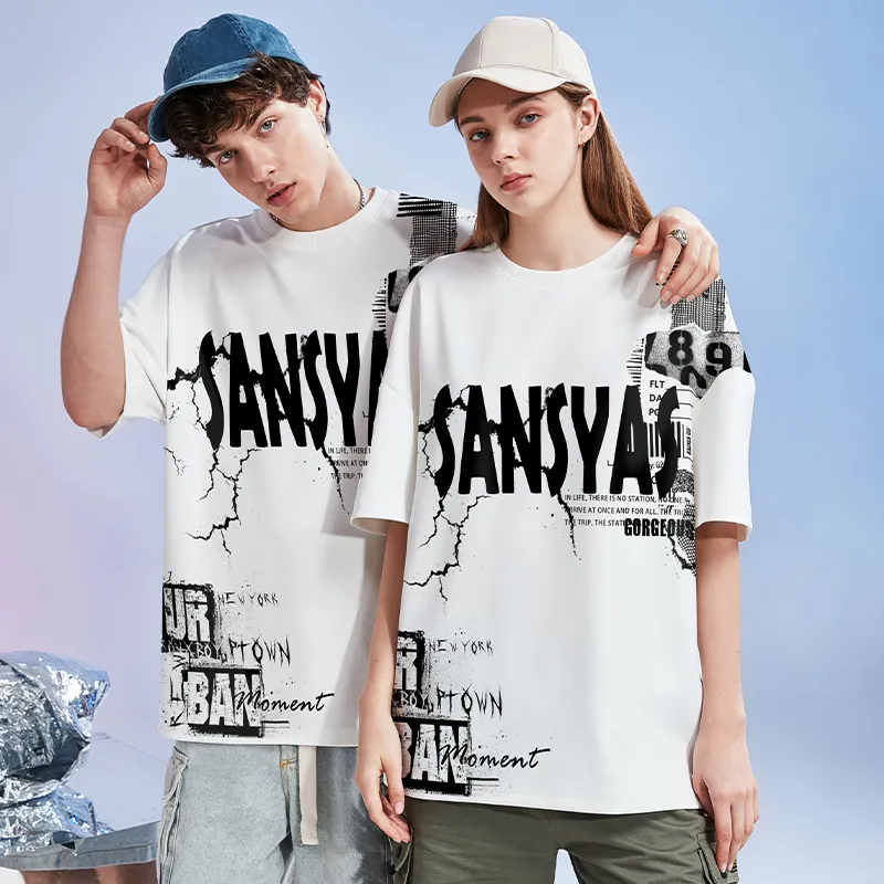 SANSYAS T Shirts Unisex White-6