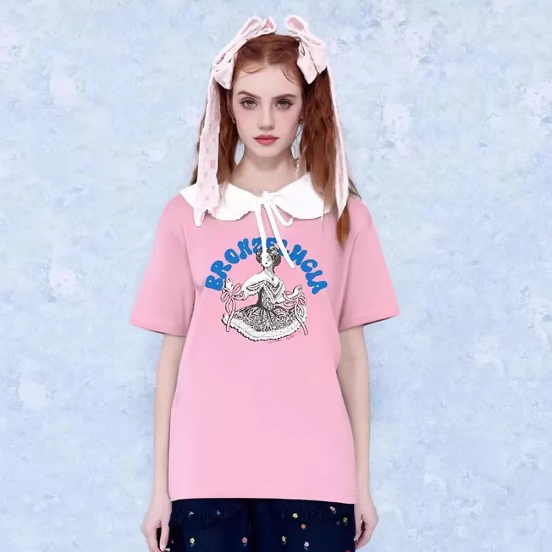 Bronze Lucia T Shirts Women's Pink-2