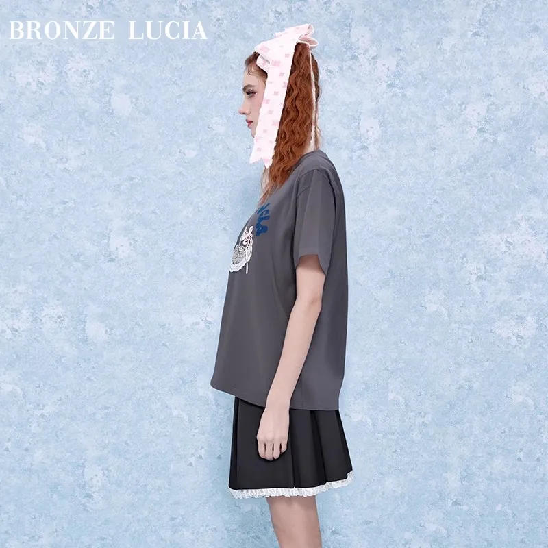 Bronze Lucia T Shirts Unisex Gray-2