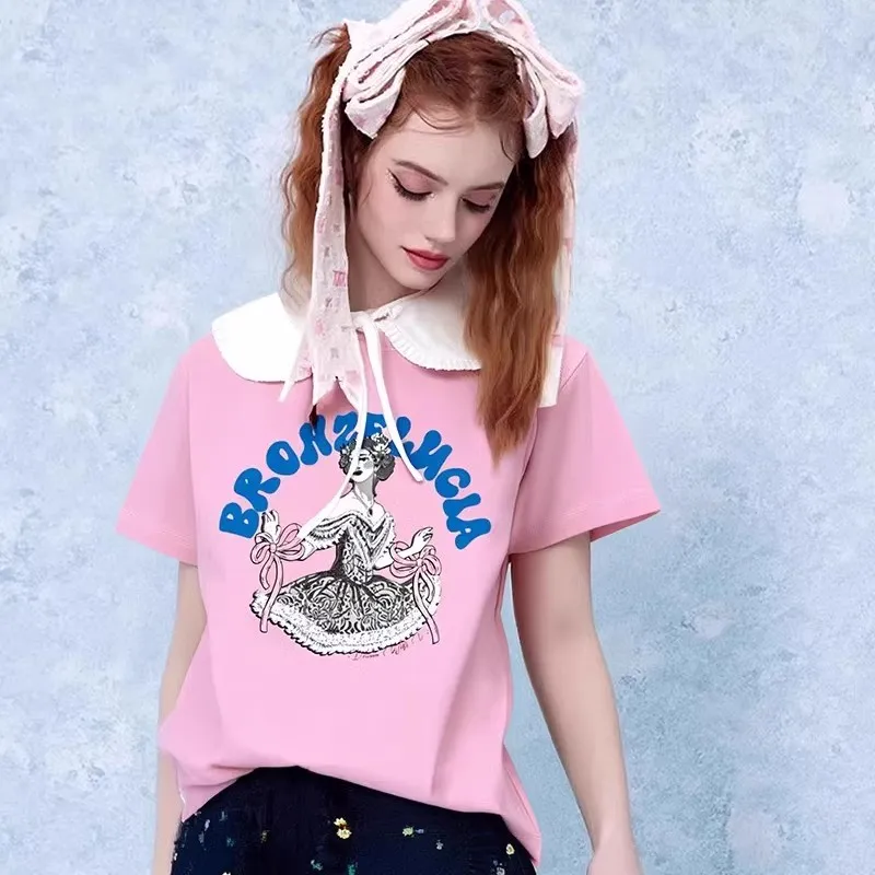 Bronze Lucia T Shirts Women's Pink-3
