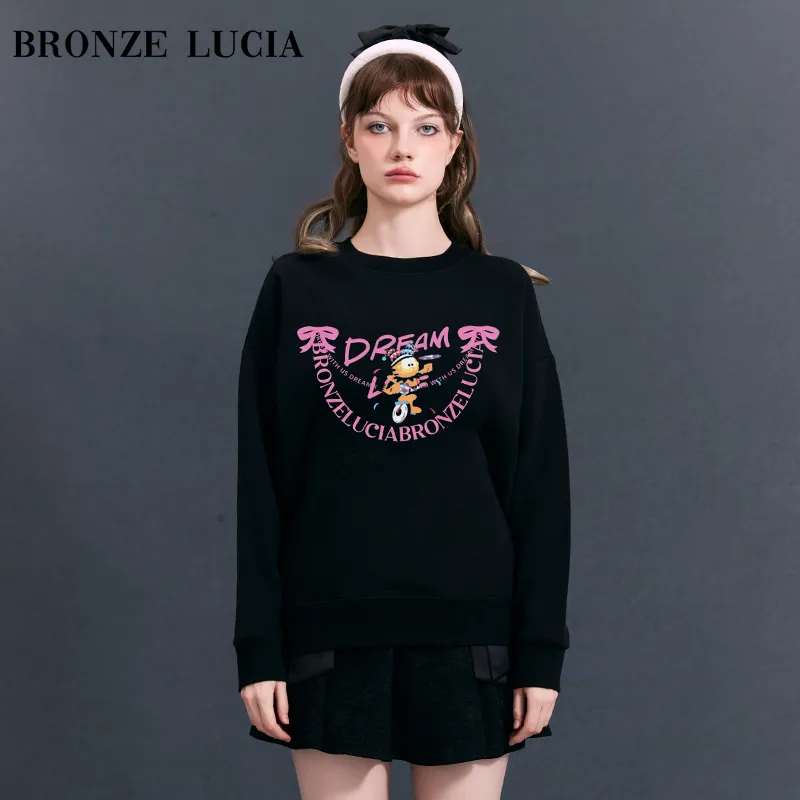 Bronze Lucia x JIAFEIMAO,LIANMINGKUAN Sweatshirt Unisex Black-1