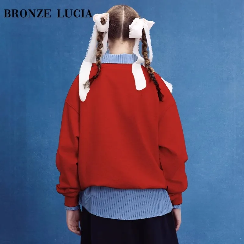 Bronze Lucia Sweatshirt Unisex Red-4