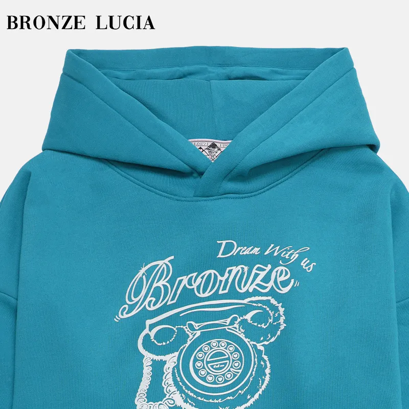 Bronze Lucia Sweatshirt Unisex Peacock Blue-2