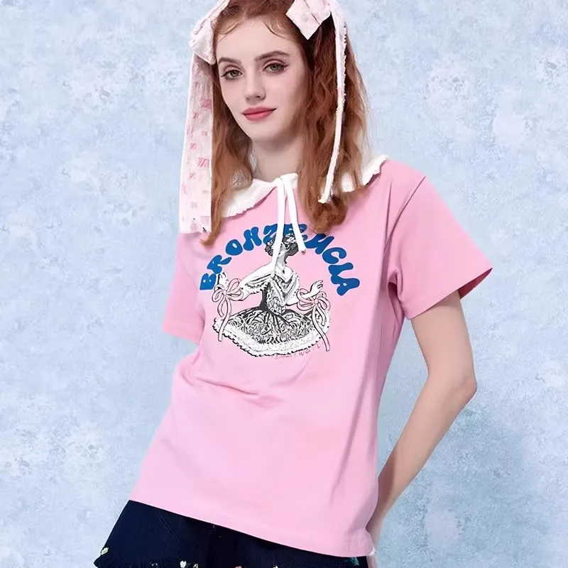 Bronze Lucia T Shirts Women's Pink-1