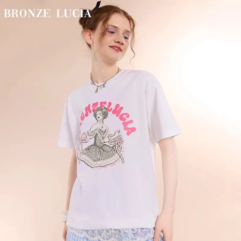 Bronze Lucia T Shirts Unisex White-2