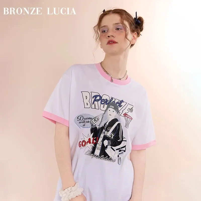 Bronze Lucia T Shirts Unisex White-1