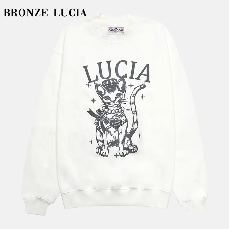 Bronze Lucia Sweatshirt Unisex White-1
