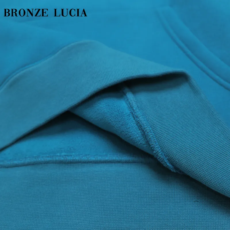 Bronze Lucia Sweatshirt Unisex Peacock Blue-4