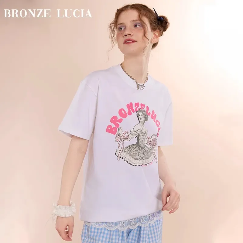 Bronze Lucia T Shirts Unisex White-4
