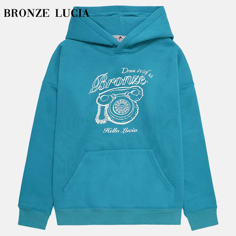 Bronze Lucia Sweatshirt Unisex Peacock Blue-1