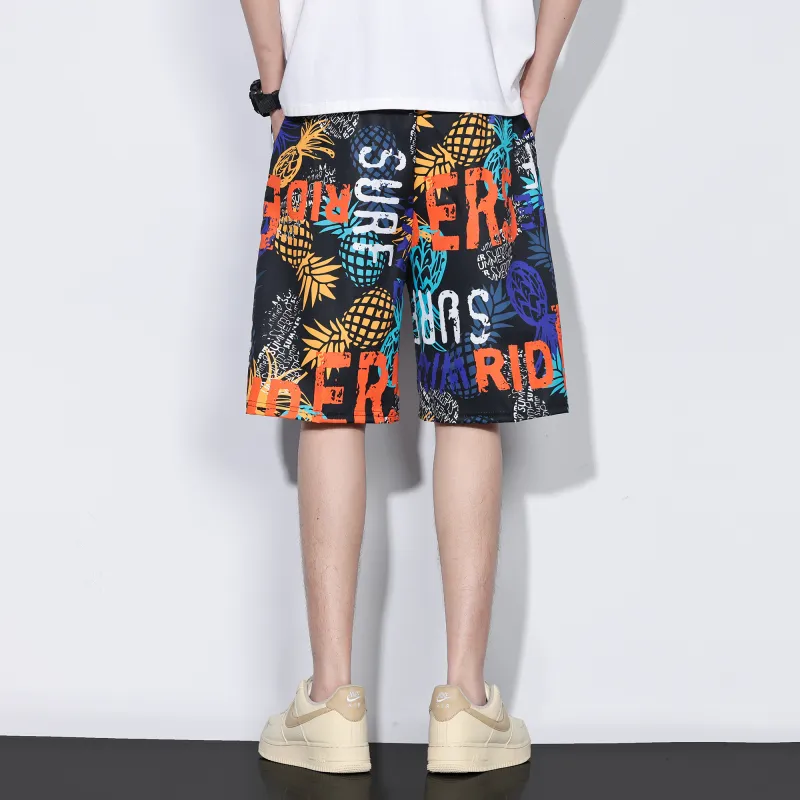 G.M BONNEY Beach Shorts Unisex Black-4