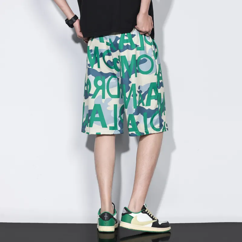 G.M BONNEY Beach Shorts Unisex Green-3