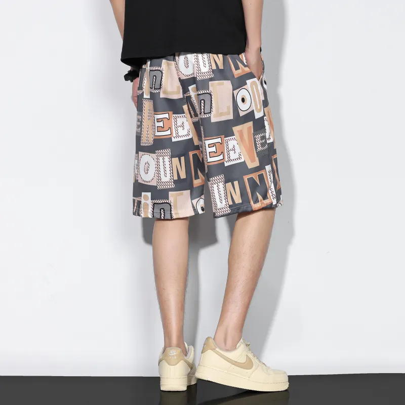 G.M BONNEY Beach Shorts Unisex Gray-4