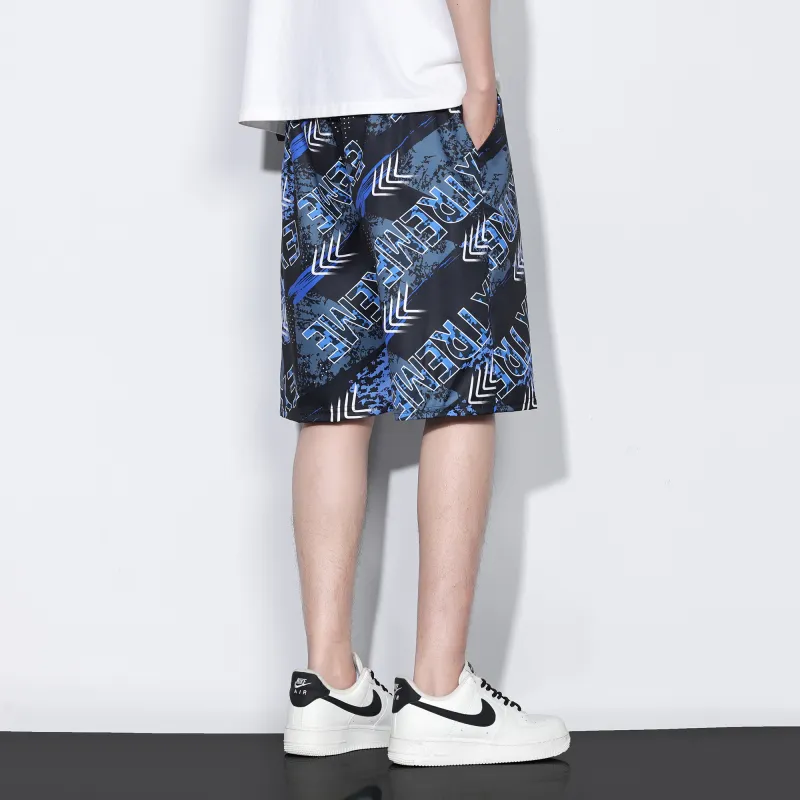G.M BONNEY Beach Shorts Unisex Black-4