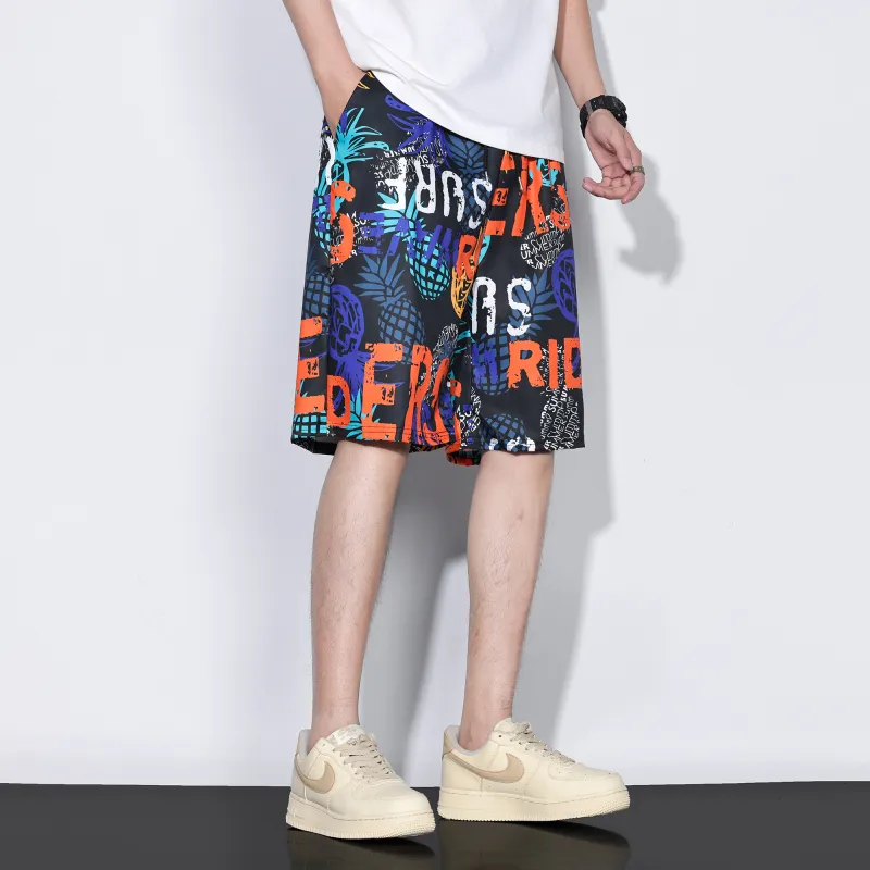 G.M BONNEY Beach Shorts Unisex Black-3