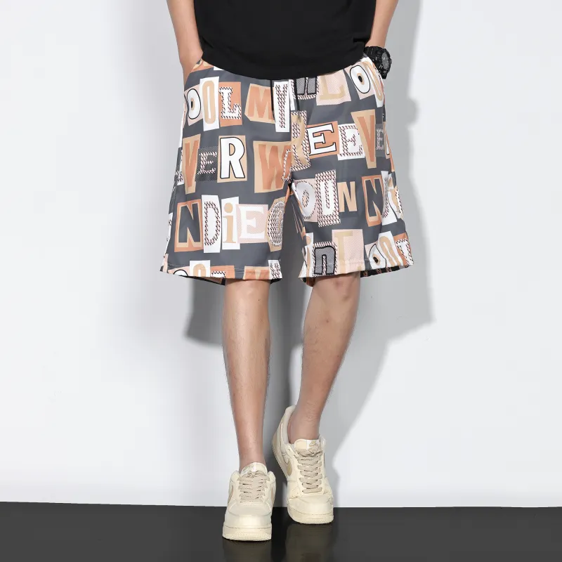 G.M BONNEY Beach Shorts Unisex Gray-2