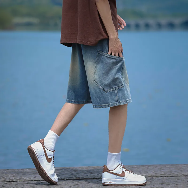G.M BONNEY Denim Shorts Unisex-7