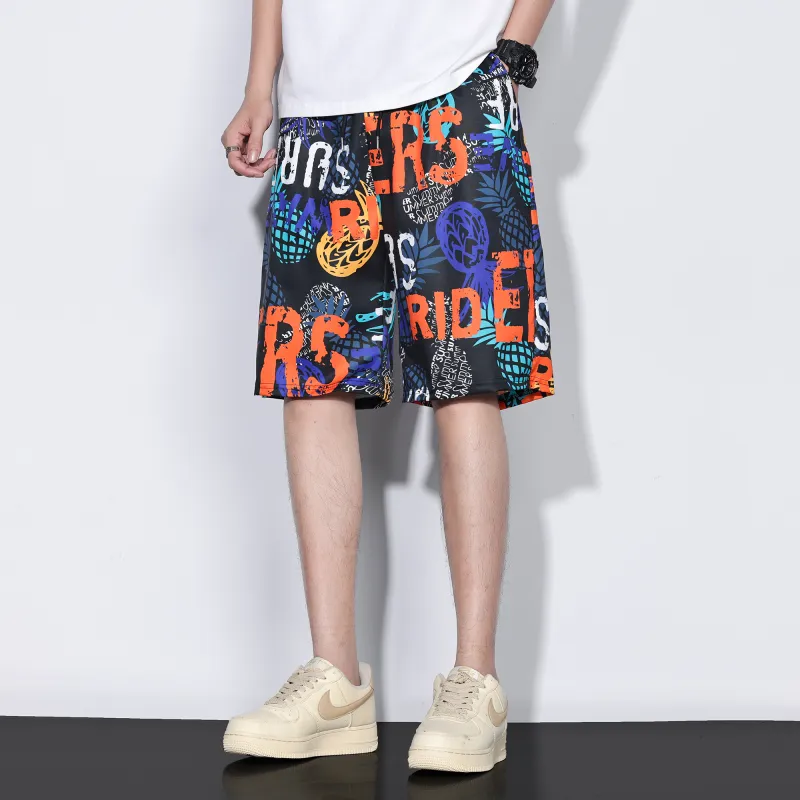 G.M BONNEY Beach Shorts Unisex Black-2