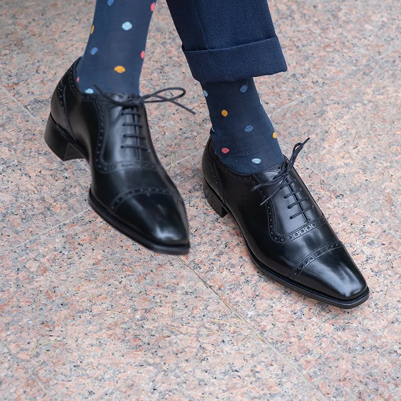 GAZIANO GIRLING St.James II Dress Shoes Men's Black/Brown-1