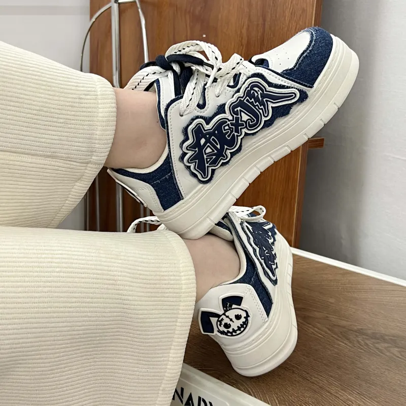 Take The Qin Wear Resistant Lightweight Height Increasing Low Top Skateboard Shoes Unisex-5