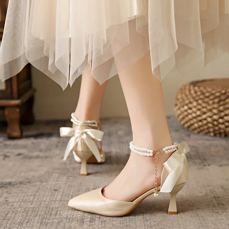 Take The Qin Slim Heel High Heels 6CM Women's-10