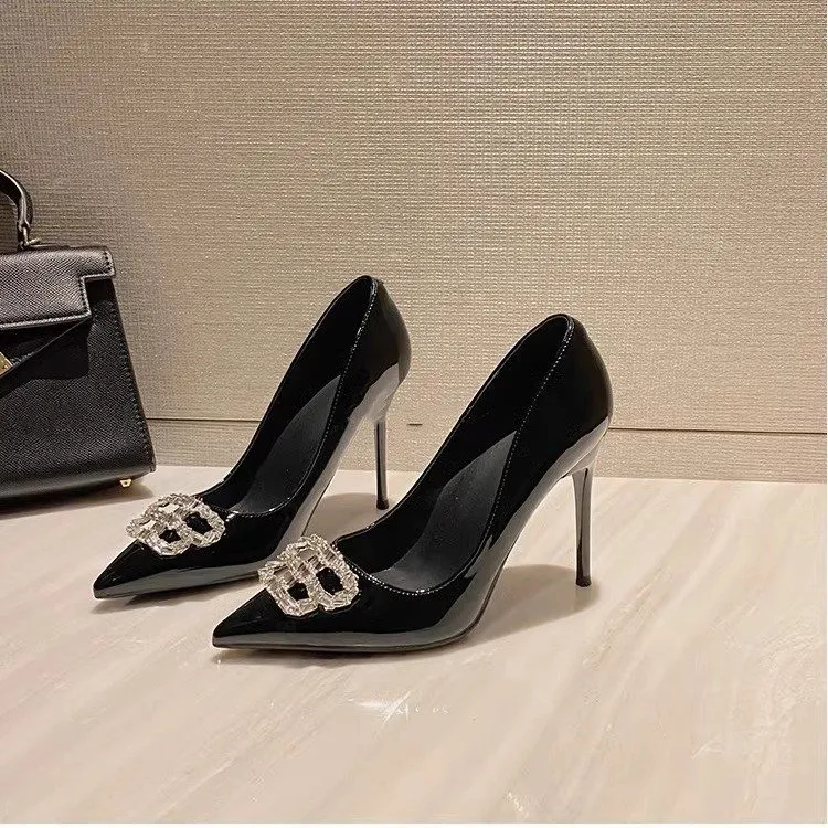 Take The Qin High Heels Women's Black-2