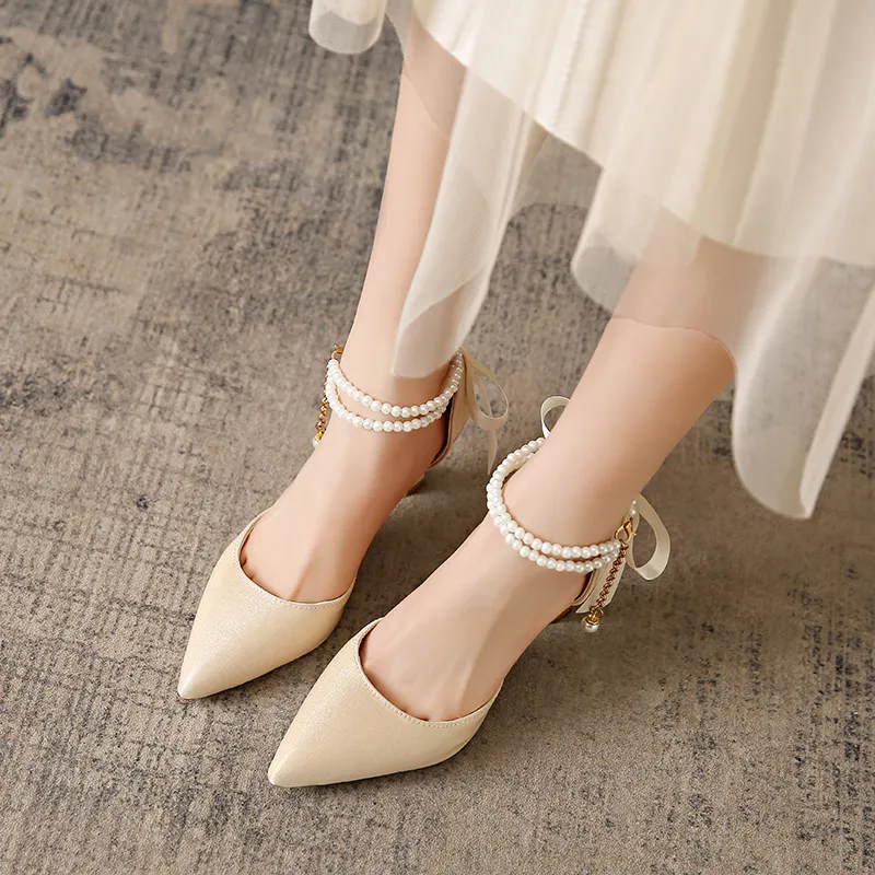 Take The Qin Slim Heel High Heels 6CM Women's-13