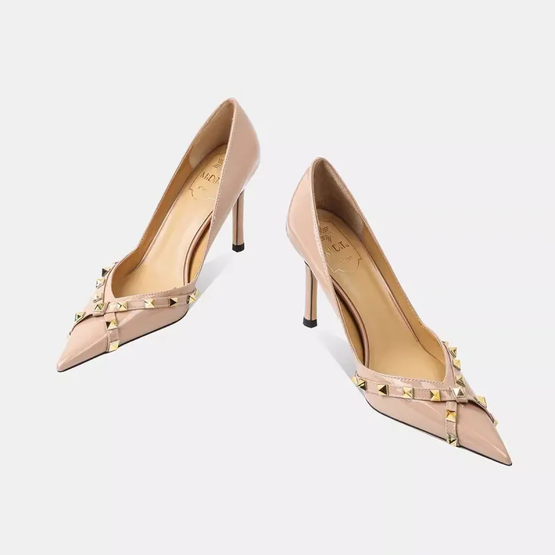 Take The Qin Slim Heel High Heels 8cm Women's-3