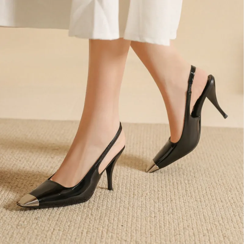 Take The Qin High Heels Women's Black-6