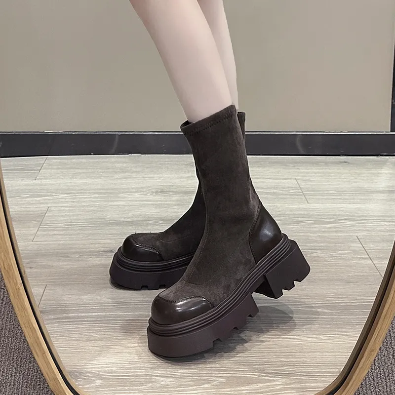 Take The Qin Ankle Boots 6.5cm Women's Black-7