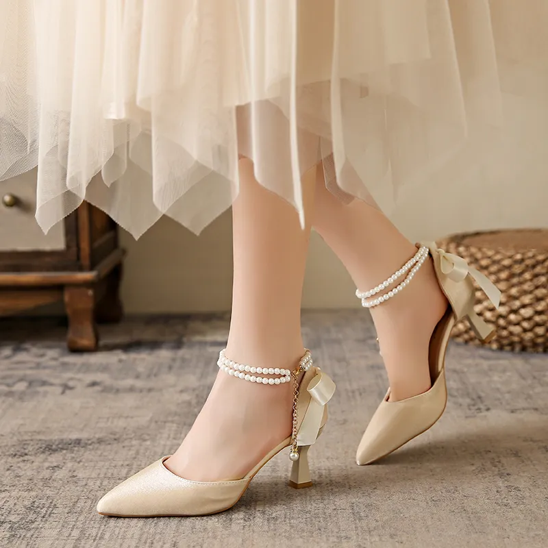 Take The Qin Slim Heel High Heels 6CM Women's-12