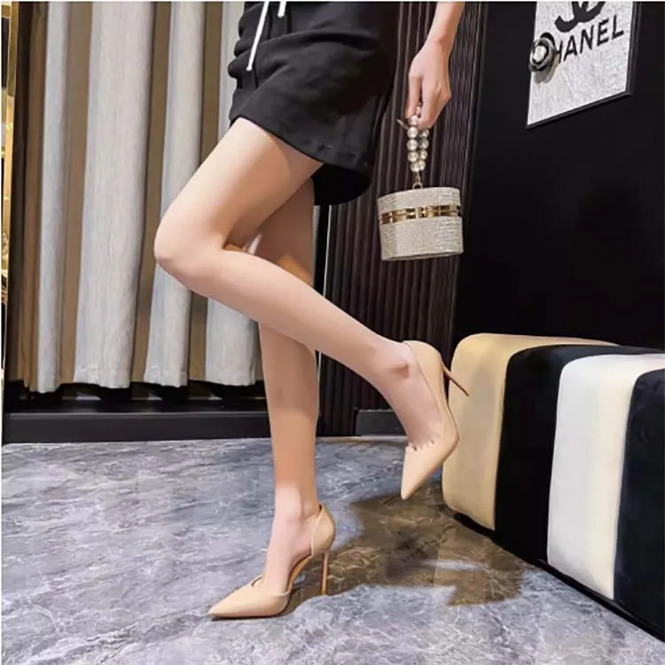 Take The Qin Slim Heel High Heels 9cm 7cm Women's [Gift Box Set]-46