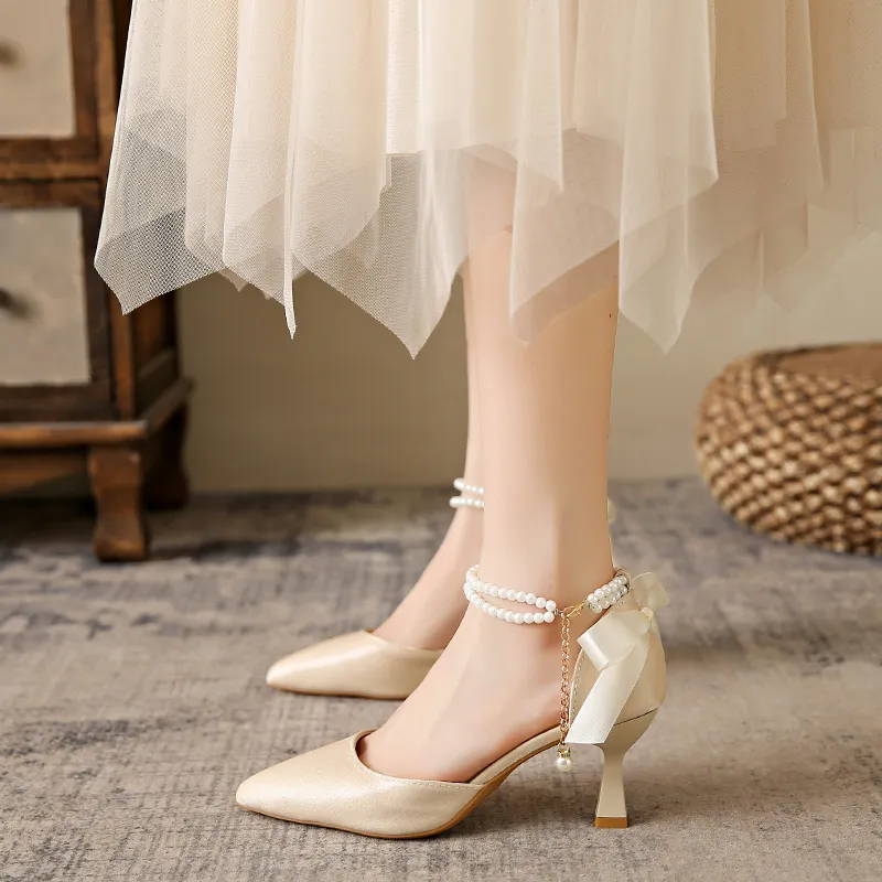 Take The Qin Slim Heel High Heels 6CM Women's-9