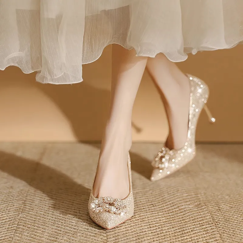 Take The Qin Slim Heel High Heels 6cm Women's-7