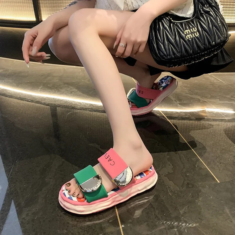 Take The Qin Rubber Sole Slip Resistant Quick Dry Massage Cushioning Slide Slippers Women's Gift Box Set-2