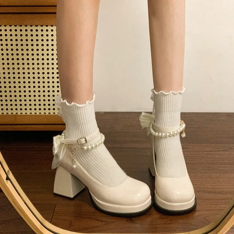 Take The Qin Chunky Heel Mary Jane Shoes Women's-39