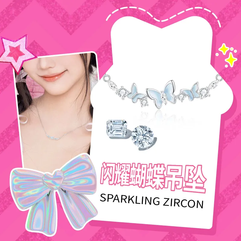 Barbie S925 Silver Necklaces Women's-4