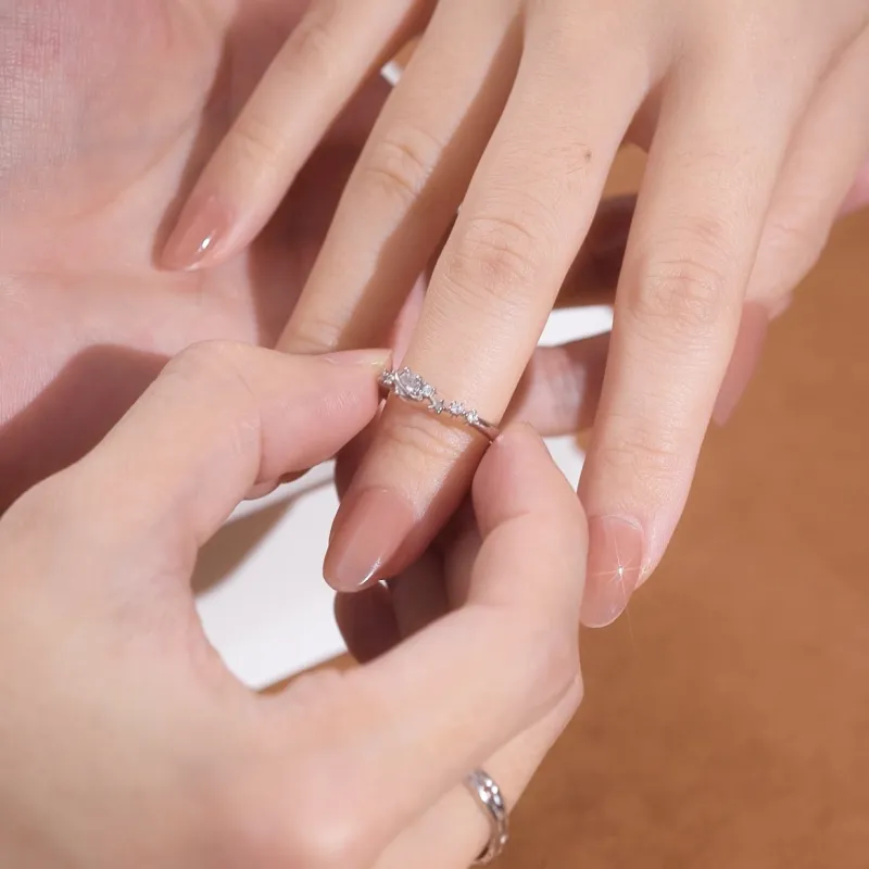 Barbie 999 Fine Silver/925 Sterling Silver Rings Unisex-9