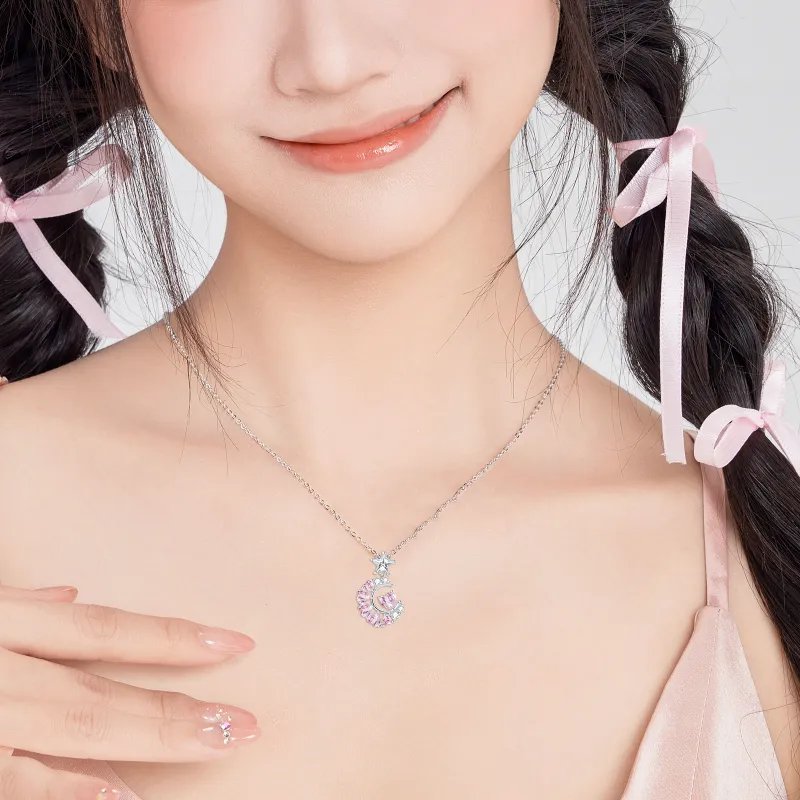 Barbie Synthetic Cubic Zirconia Necklaces Women's-5