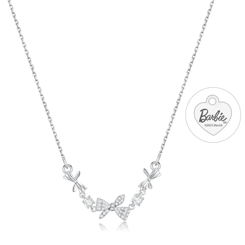 Barbie S925 Silver, Synthetic Cubic Zirconia Necklaces Women's-1