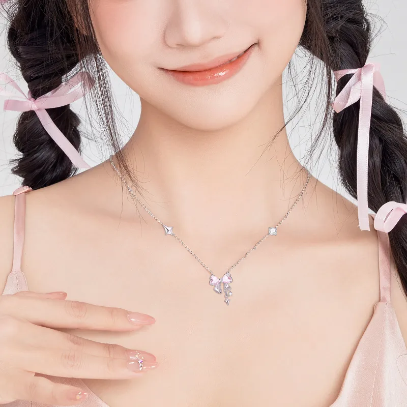 Barbie S925 Silver Necklaces Women's-5