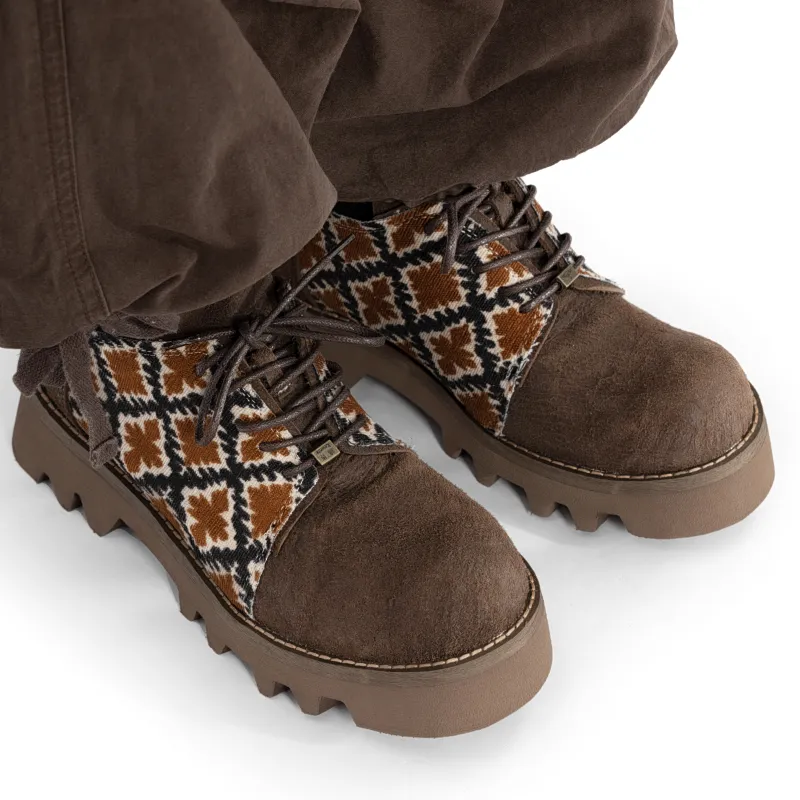 Rewrite Casual Shoes Men's Coffee-1