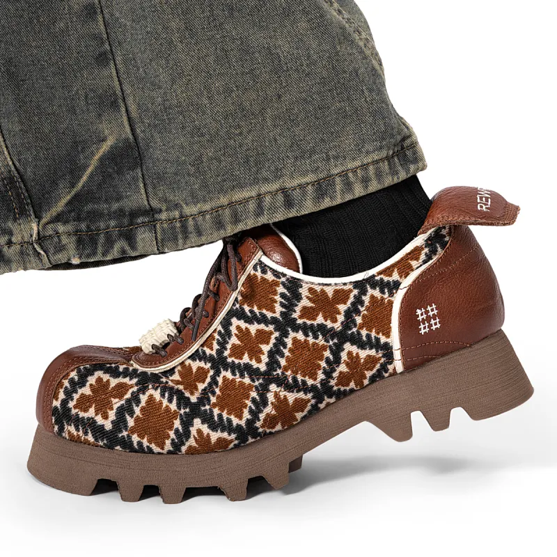 Rewrite Casual Shoes Men's Dark Brown-1