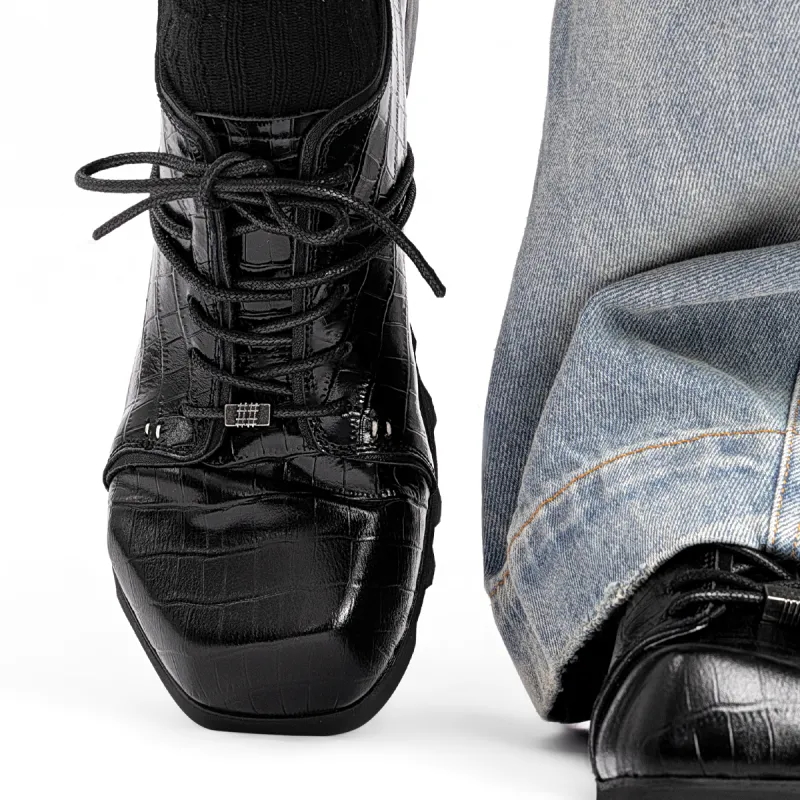 Rewrite Casual Shoes Men's Black-2