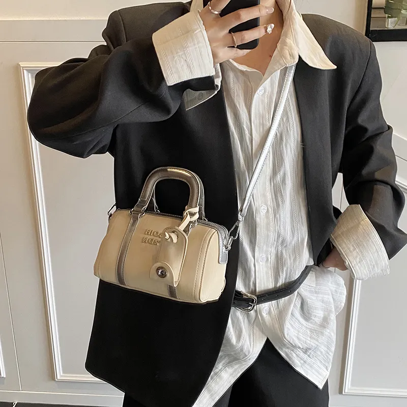 Teddy Bear Collection PU Crossbody Handbag Women's White-5