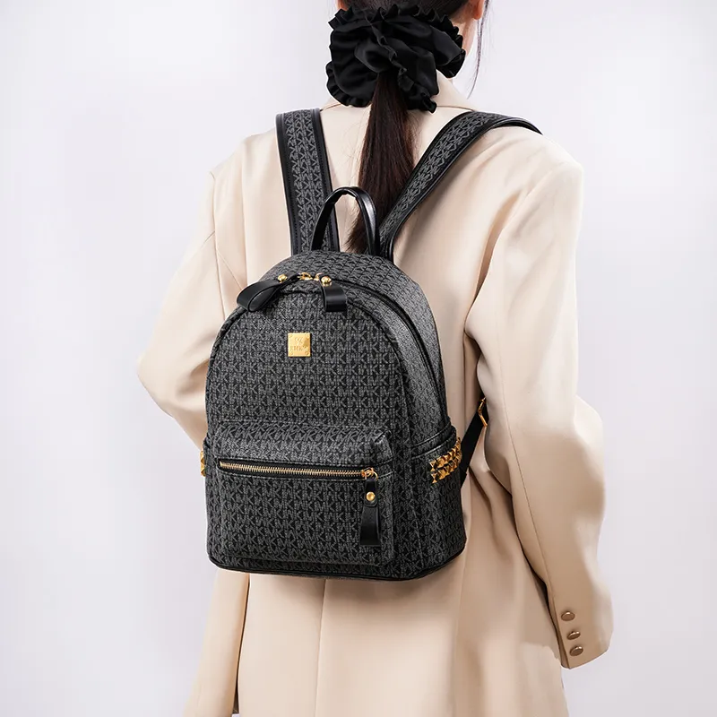 Teddy Bear Collection Pu Backpack Women's Coffee/Ecru/Pink/Black-19