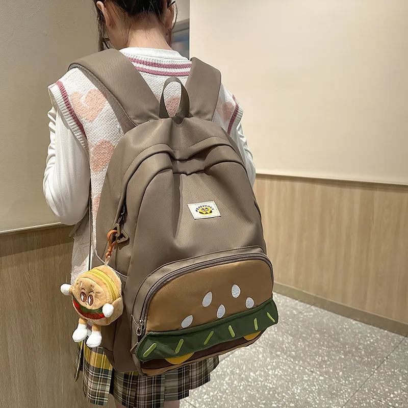 Teddy Bear Collection Nylon Backpack Regular Women's Multicolor-23