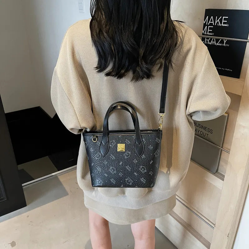 Teddy Bear Collection PU Tote Crossbody One Shoulder Handbag Women's Multicolor-21